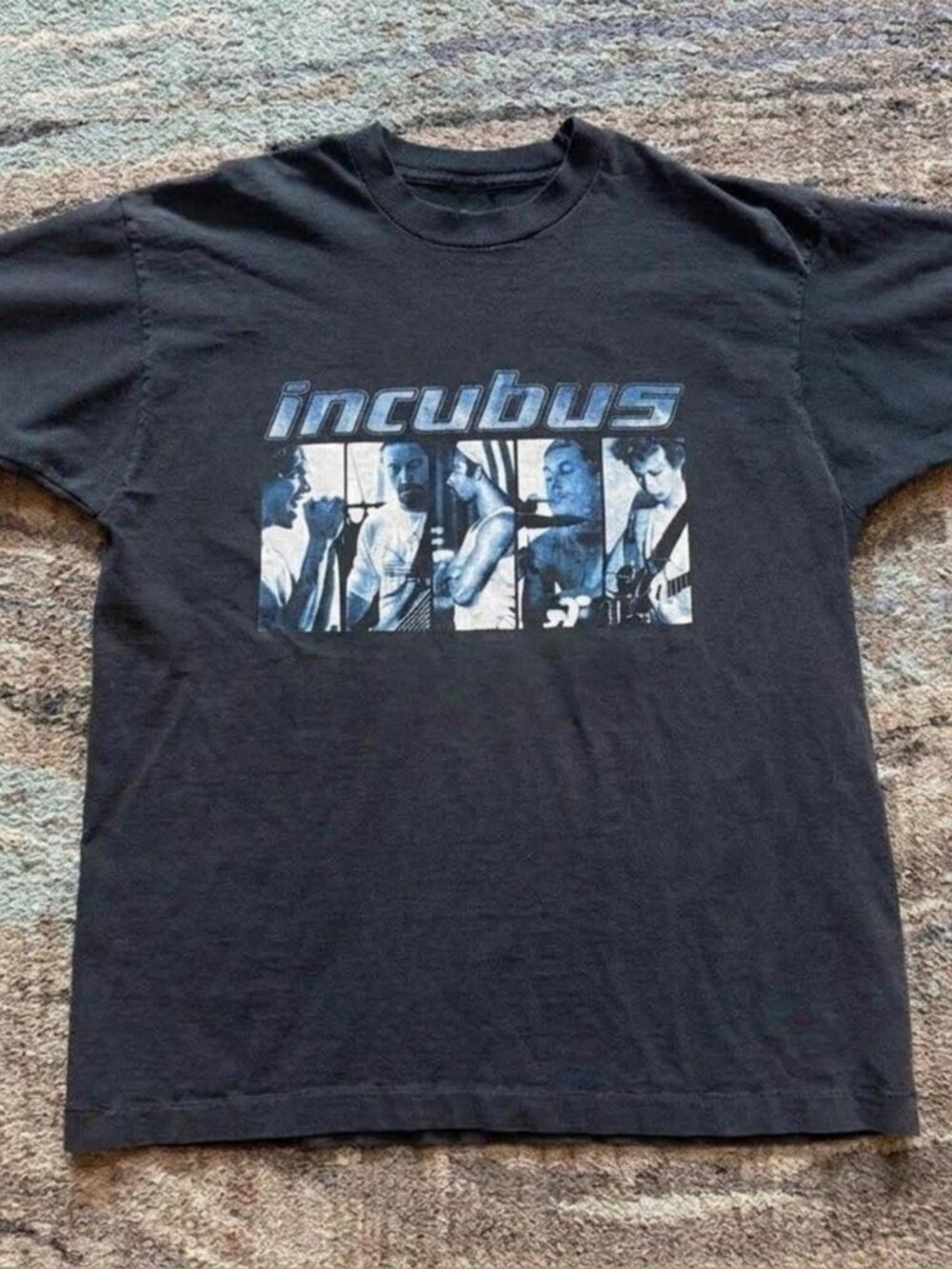 Incubus Band T-Shirt Black Graphic Tee Alternative Rock Music Y2K Vintage Style